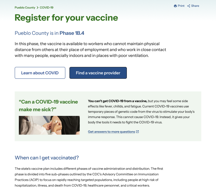 Improving COVID vaccine and testing access
